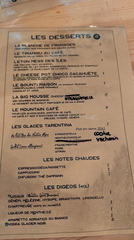 Le Hickory - Menu Image 1